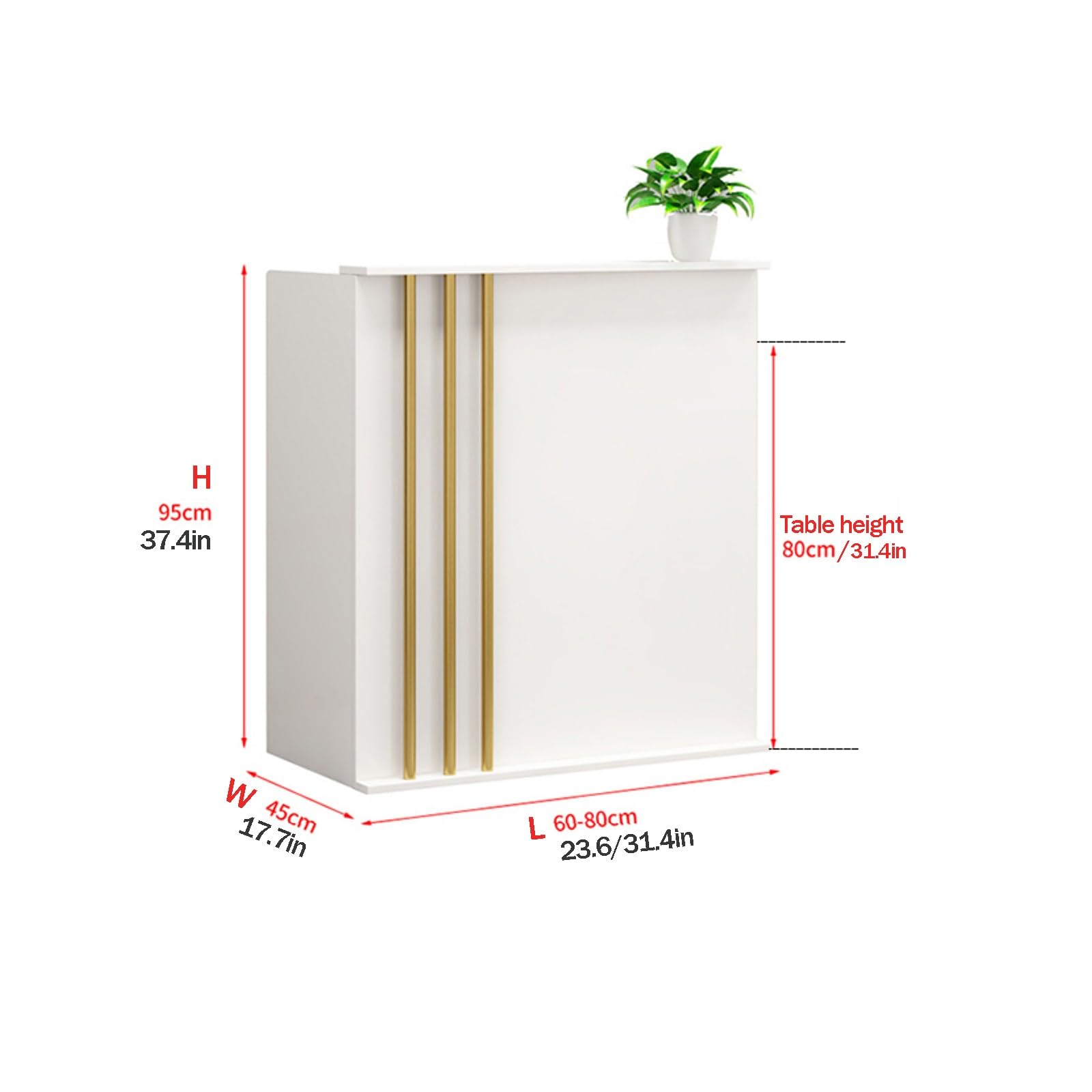 Nowoczesne biurko recepcyjne z otwartymi przegródkami, zamykane szuflady do handlu detalicznego i domowego biura, stylowy blat do sklepu, rozmiar A3, dł. 60 cm