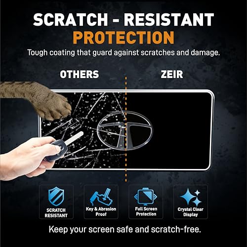 Image of ZEIR [4 PACK Screen Protector For TATA NEXON 2026 Fearless + PS, DK & RDK-10.25 INCH INFOTAINMENT (Thin Corners) + 10.25 INCH INSTRUMENT CLUSTER + STEERING + AC GUARD Accessories [Not Tempered Glass]