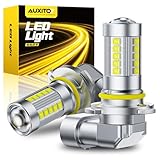 AUXITO 9145 9140 H10 LED Fog Light Bulbs, 6500K Cool White CSP LED Fog Lights, True 1:1 Mini Size Replacement Fog Bulb, 360-degree Full Illumination, Play and Plug, Pack of 2