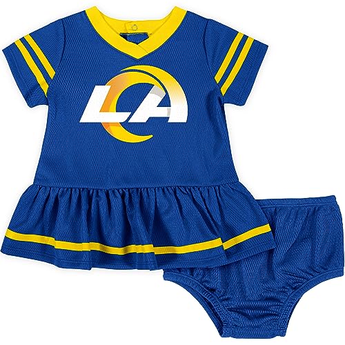 Image of Gerber NFL Baby Girls Jersey Dress and Diaper Cover