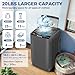 Nictemaw Portable Washing Machine, 20Lbs Capacity Full-Automatic Portable Washer Machine, 2.8Cu.ft Compact Laundry Machine with Drain Pump, 10 Programs & 8 Water Levels for Apartment Dorm RV