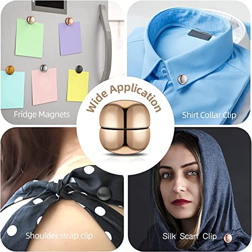 دبابيس حجاب مغناطيسية، 4 ازواج دبابيس حجاب مغناطيسية بدون دبابيس متعددة الاستخدامات، دبابيس حجاب مغناطيسية تجارية قوية للنساء متعددة الاستخدامات وشاح ملون