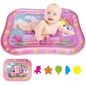Inflatable Tummy Time Water mat, Baby Water Play Mat Sensory Toy Early Development, Baby Toys for 0-6-9-12-24 Months…