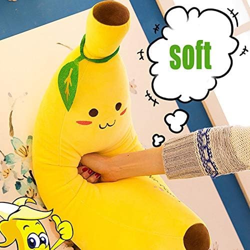 Image of HUG 'n' FEEL SOFT TOYS - Banana 35cm Soft Toy Plush Toy | Big Stuffed Animal | Ultra Soft, Huggable & Cuddly Gift for Kids, Girls, Boys | Perfect for Birthday, Valentine's Day