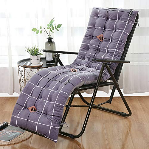 Coussin de chaise lounge patio Ruby Lil à motif grid g de 48x120cm