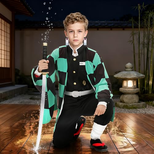 Disfraz Kimono Cosplay Anime Kitimi 140 Verde miniatura 5