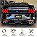 Autrix Mustang Rear Bumper Diffuser Valance for 2018-2023 Ford Mustang GT Rear Diffuser Aero Foil Kit Accessories 2pcs Black