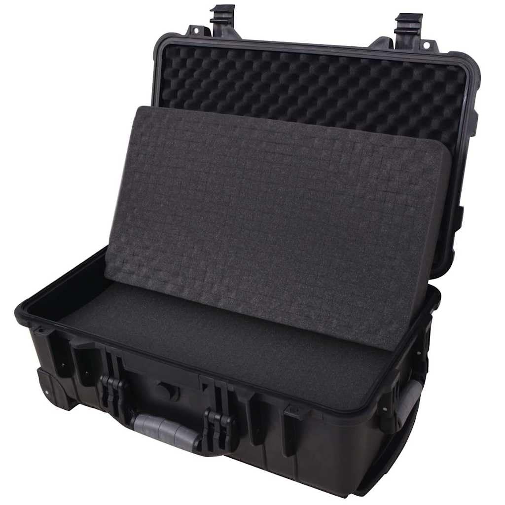 Trolley porta attrezzi con inserti in schiuma, custodia per fotocamera e valigetta per fotocamera, borsa per il trasporto e la conservazione, valigetta rigida antiurto in polipropilene e ABS