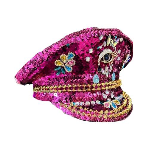 Chapeau de mariée avec strass pour festival de musique et EVJF stylé