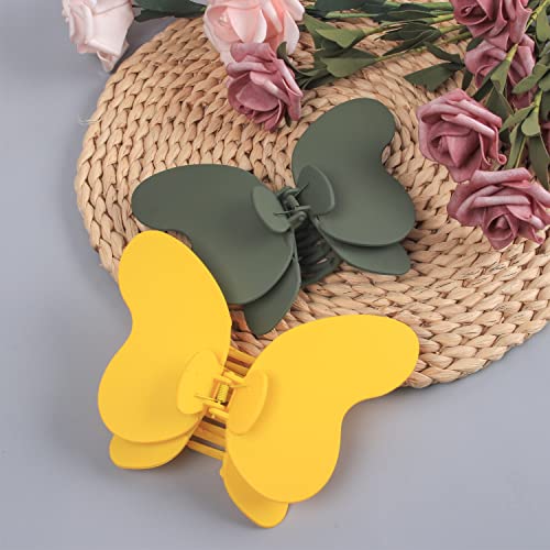 Wanyu Life Large Hair Clips For Women & Thick Hair,Cute Matte 6 Inch Jumbo Claw Clips Giant Strong Hold Jaw Hair Styling Accessories 1 Pc (Bright Yellow) #TOP3