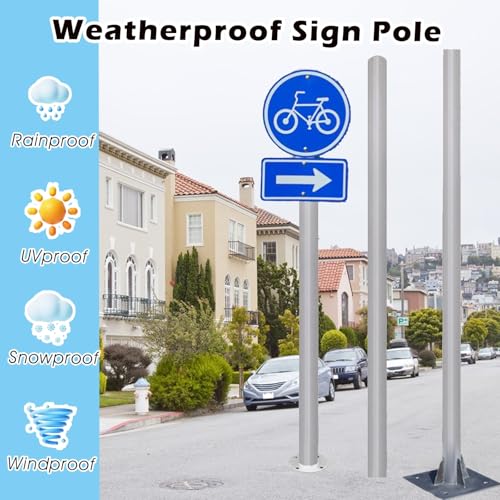 Poteau de signalisation de jardin résistant aux intempéries