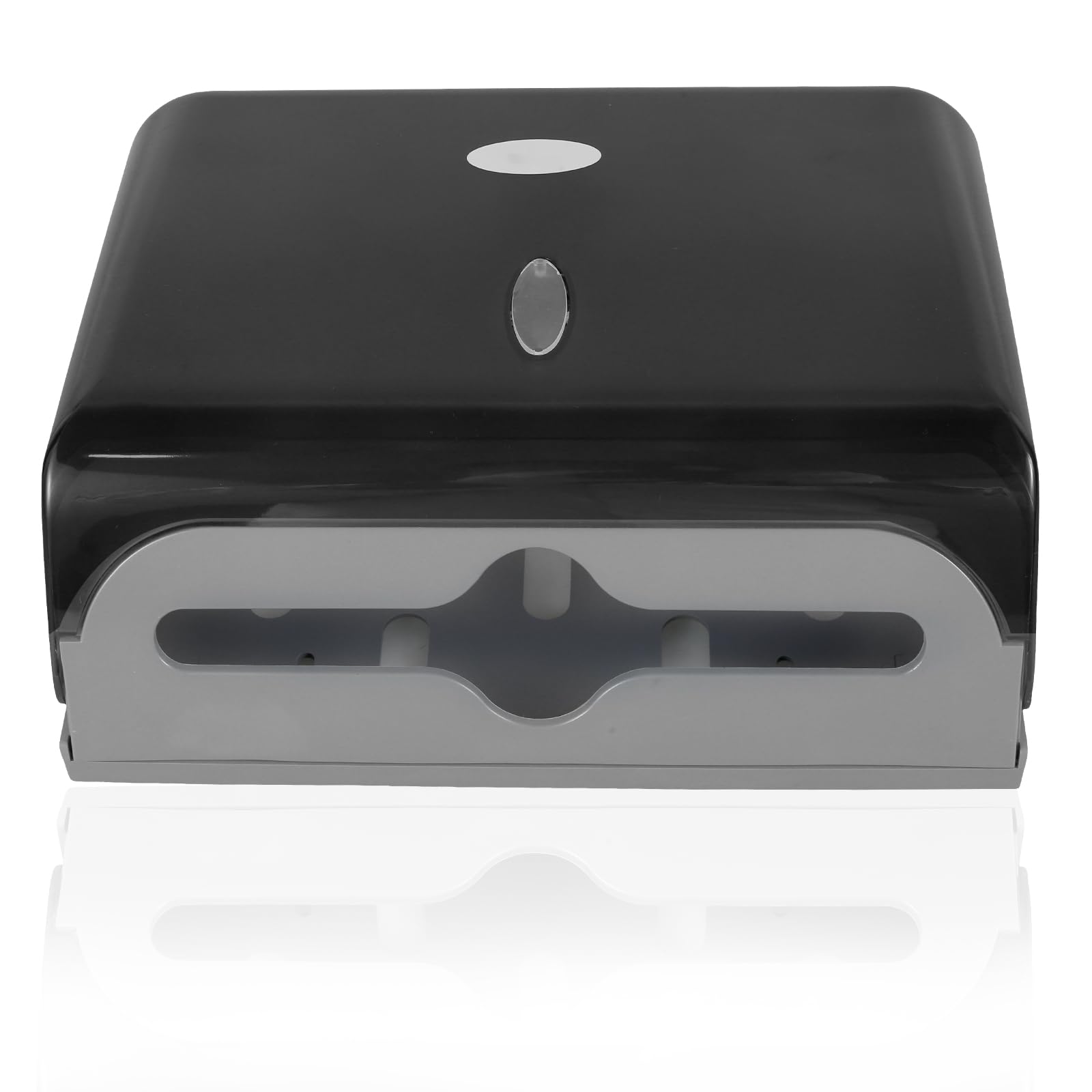 Paper Towel Dispenser Wall Mount, Commercial Paper Hand Towel Dispenser, No Drilling Paper Towel Dispenser, Z Fold, C Fold, Trifold Touchless Paper Towel Dispenser for Bathroom, Restroom, Office