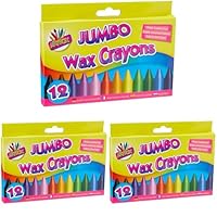 Artbox 12 Jumbo Size Wax Crayons Set of 12 Assorted Colours