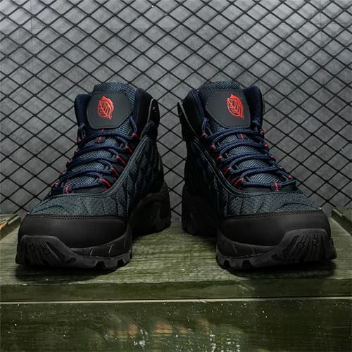 Men's Mid Top Lace Up Military Tactical Boots Lightweight Waterproof Outdoor Boots Combat Work Hiking Desert Jungle Booties4