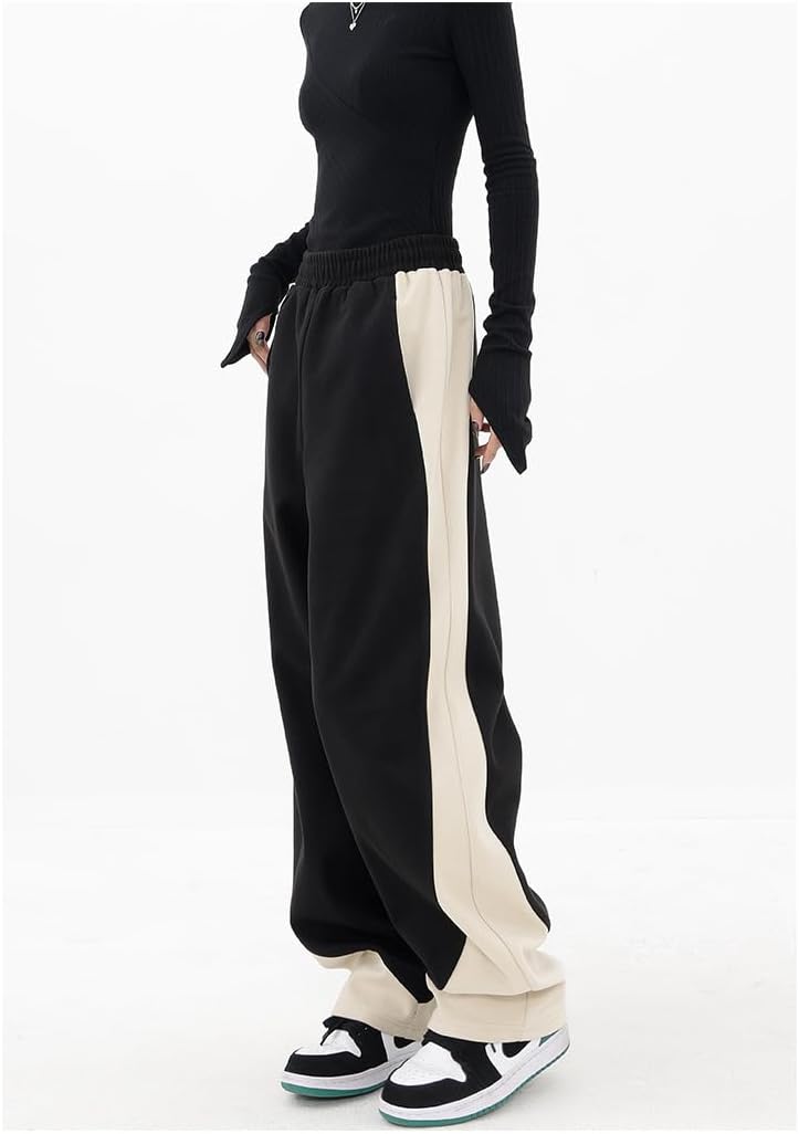 EMMIOL Wide Leg Sweatpants for Women, High Waisted Baggy Joggers, Barrel Leg Lounge Pants with Pockets - Image 3