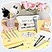 Seajan 63 Pcs Cute Cat Stationery Set Kawaii Kitten Gel Pens Makeup Bag Pencil Pouch Stickers for Cat Lover Daughter Family Christmas Gifts School Office Classroom Supplies Desk Accessories