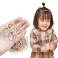 Amazon.co.jp: 子供 ヘアゴム 100本セット 4cm 髪ゴム 絡まない 髪飾り
