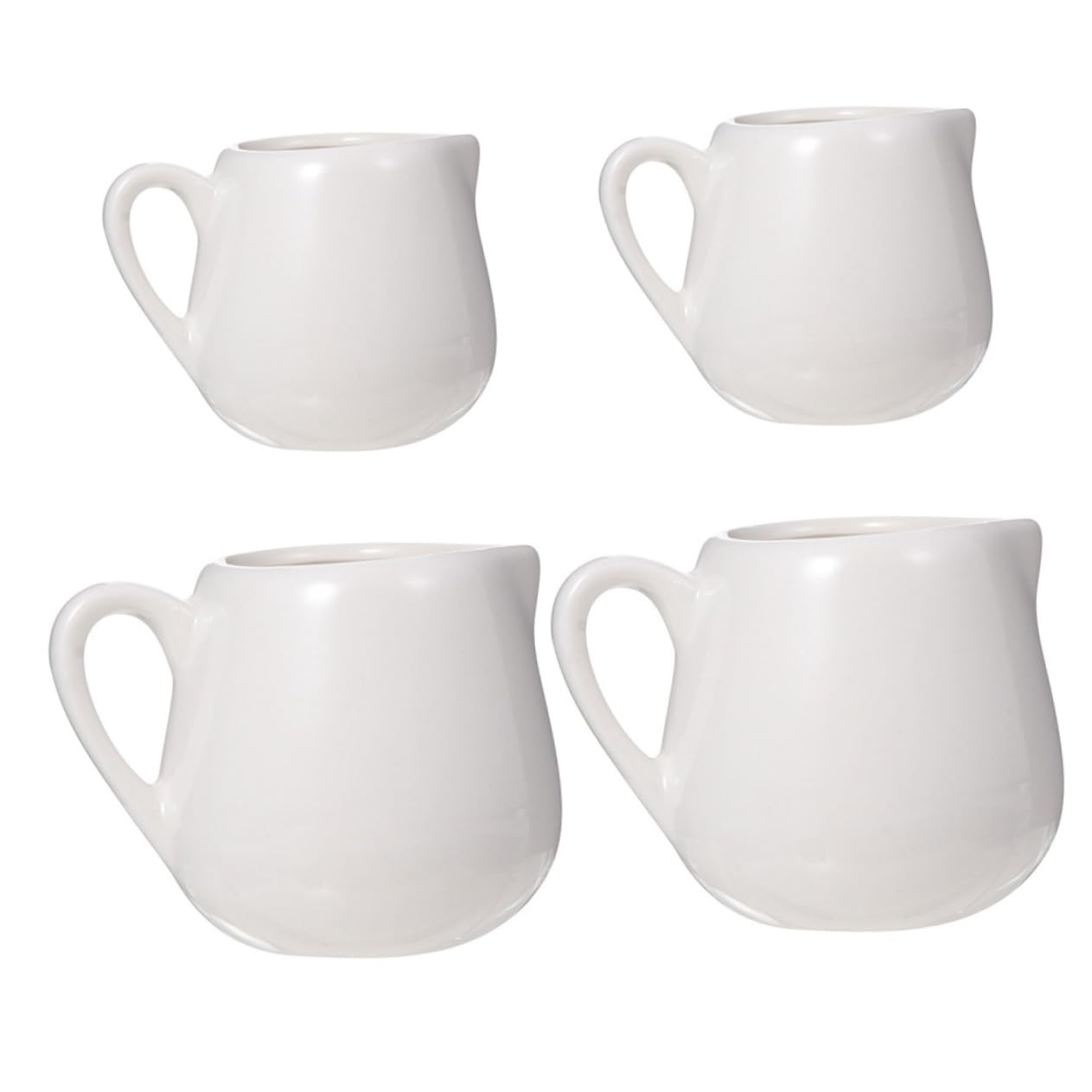 Generic 4 Pcs Sauce Spoon Milk For Hot Drinks Coffee Creamer Dinnerware Small Gravy Jug Pitchers for Drinks Latte Cups Espresso Shots Milk Carton Cream Sauce Milk Bottle Lock Pour