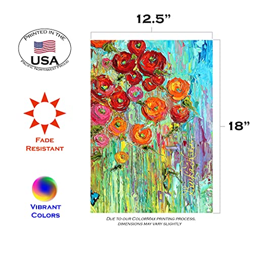 Toland Home Garden 119533 Fabulous Flowers Spring Flag 12X18 Inch Double Sided Spring Garden Flag For Outdoor House Summer Flag Yard Decoration #TOP1