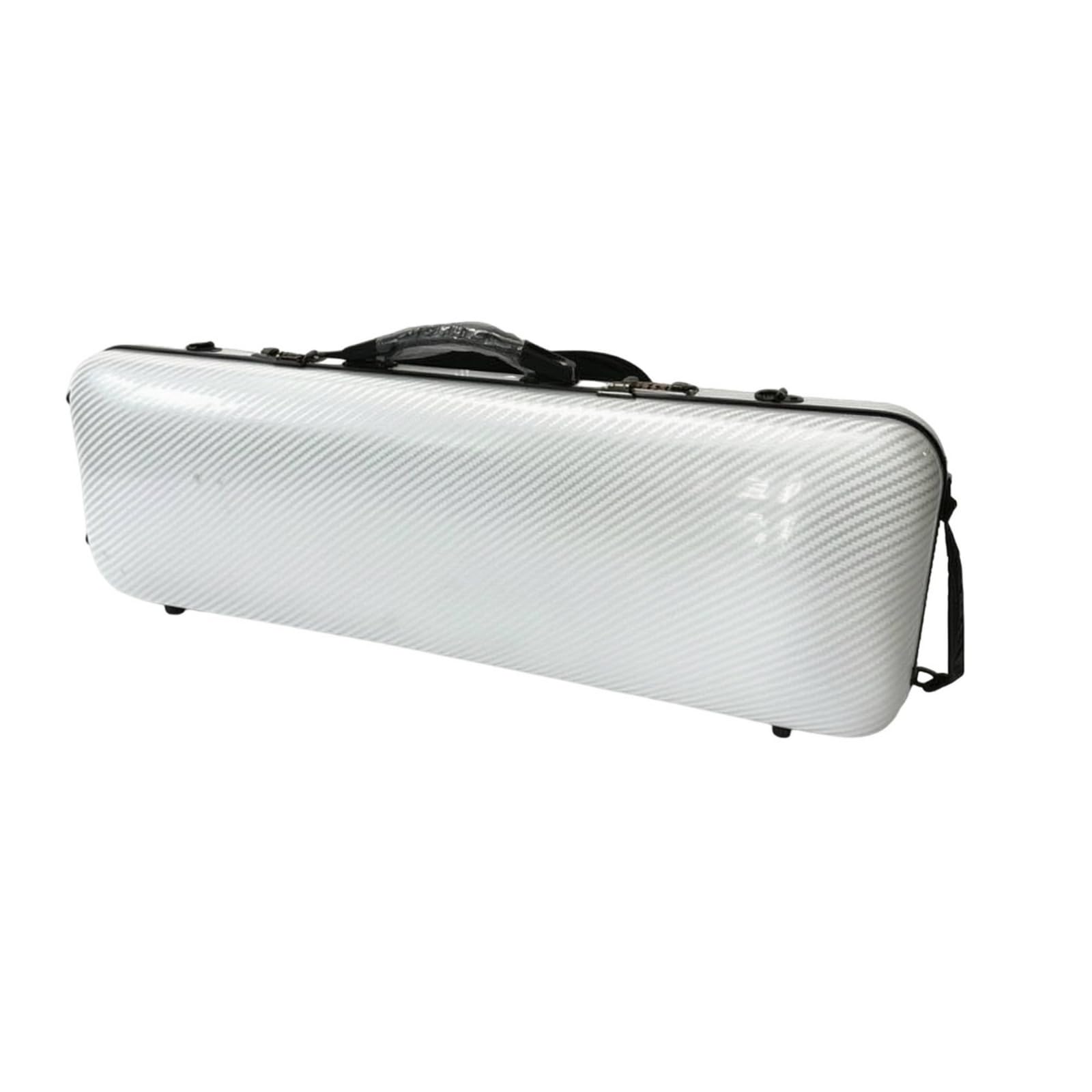 harayaa Funda para Violín Estuche Rígido Carcasa, Array, Blanco 4/4 Caja Cuadrada con Bolsa De Partituras + Cerradura De Combinación