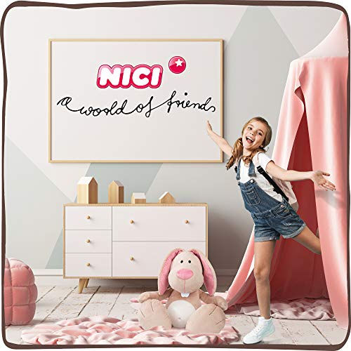 NICI 46336 Kuscheltier My Bunny 70 cm – XXL Plüschtier Hase für Mädchen, Jungen & Babys – Extra Großes Stofftier zum Kuscheln, Spielen und Schlafen – Gemütliches Riesen-Schmusetier, BEIGE/PINK