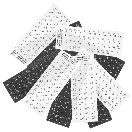 10 Pezzi Adesivi della tastiera giapponese Gioco adesivo per rimovibile adesivi sostitutivi del computer Accessori per materiale pvc