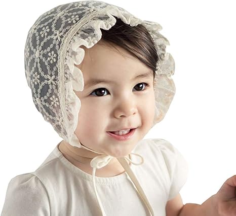 A Sweet Lace Bonnet to Complete an Easter Outfit