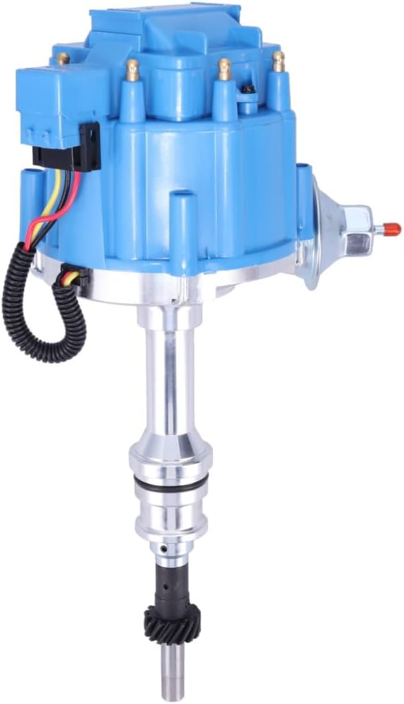 TSP EFI to Carb Conversion V8 HEI Distributor with Blue Cap for Ford Small Block 351W V8