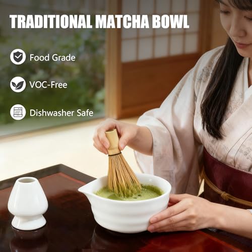 Zuvianel Matcha Bowl with Spout