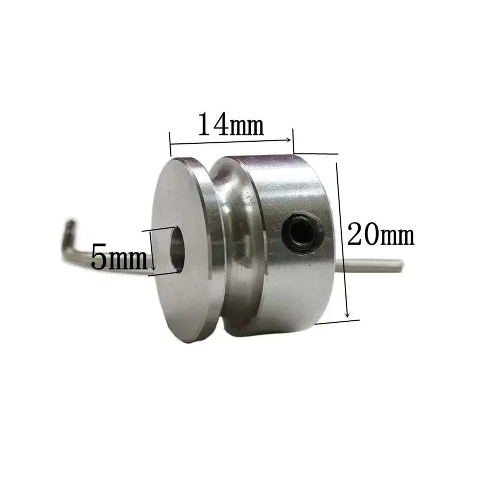 Polea de ranura única PU aleación, correa redonda rueda motriz Motor pequeño 20-80mm(OD50x4mm,Hole 12mm)