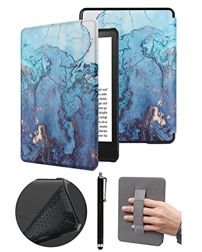 Custodia tpu da 6 Pollici per Kindle 11a Generazione Versione 2022 Modello C2V2L3 - Non Compatibile con Paperwhite di 11a - con Cinturino da Polso