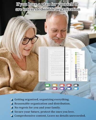 BAYLYJAY Kit de organização de arquivos pessoais e patrimoniais