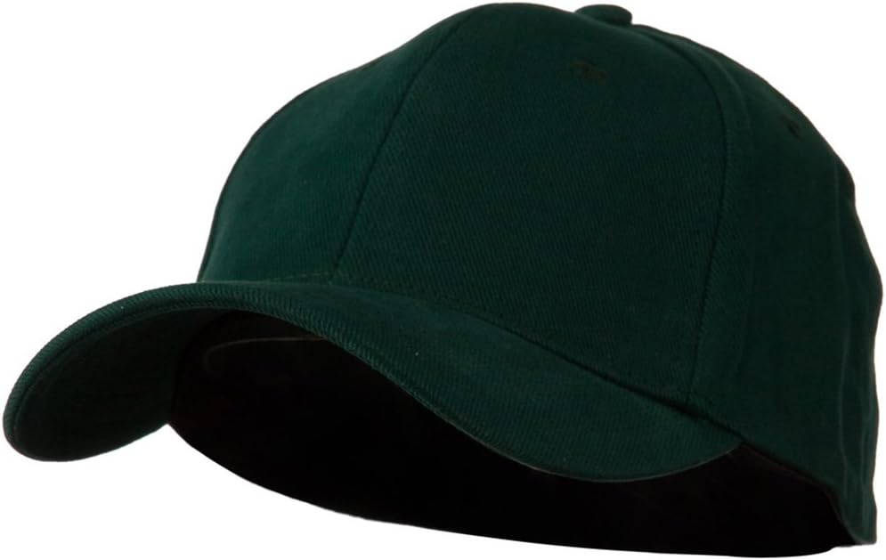 Cameo Stretch Heavy Weight Brushed Cotton Fitted Cap - Forest S-M