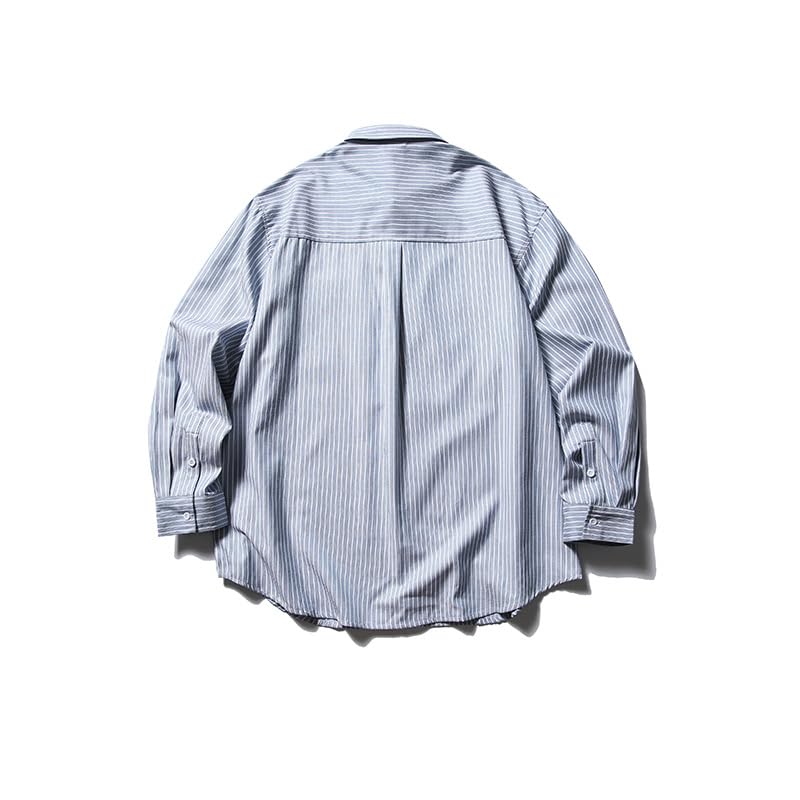 Chemise Ample à Revers Hommes Vêtement Rétro Décontracté Automne Mode Masculine - 3