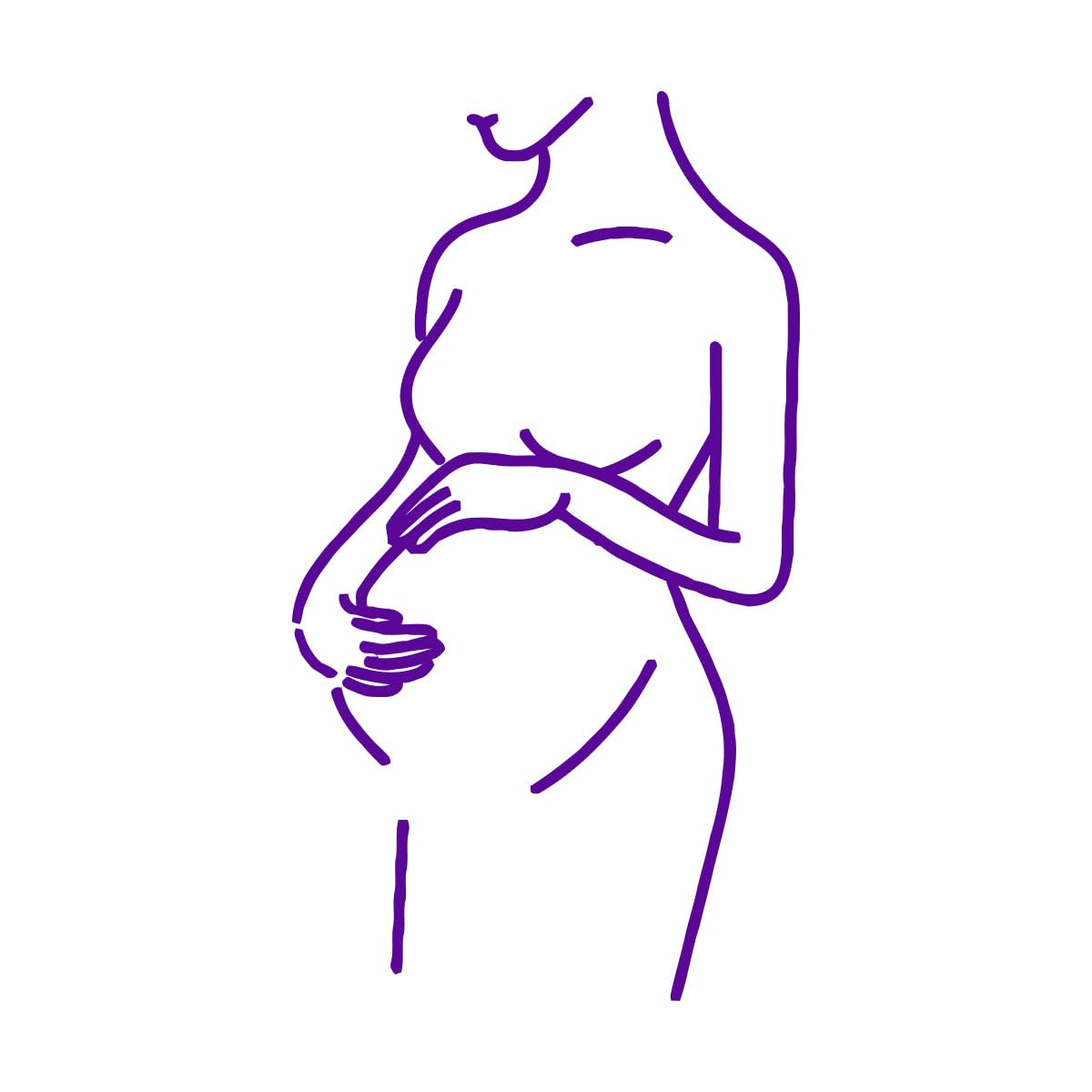 Gender Reveal Party Baby Shower Wall Stickers Pregnant Woman Line Art Vinyl Decals Home Decor Mural Birthday Small - 24x42cm — image 1
