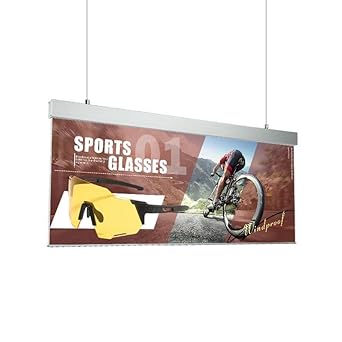 MOAAD Double-Sided LED Display Light Box | Ultra-Thin Wall Mounted & Hanging Lightbox for Indoor Advertising, Real Estate, Shopping Malls & Business Use