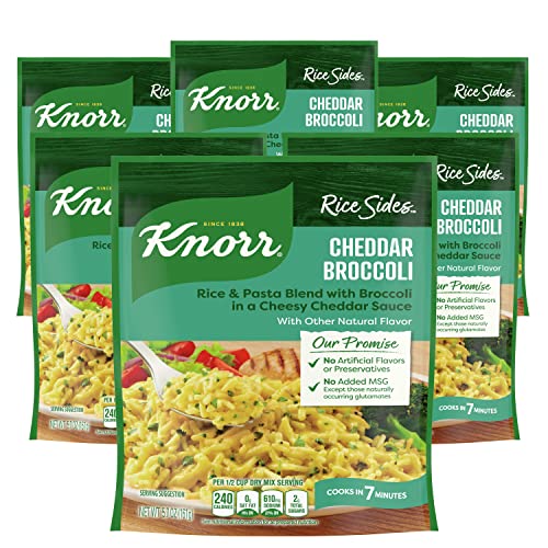 Image of Knorr Rice Sides Cheddar Broccoli, 5.7 Ounce (Pack of 6)