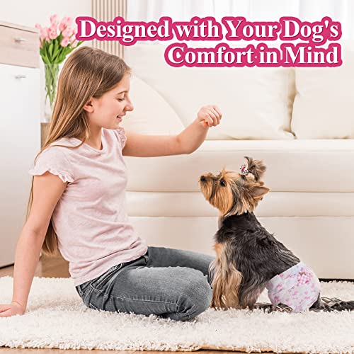 Dono Disposable Dog Diapers Female, Super Absorbent Doggie Diaper, Rapid-Dry Gel Technology Puppy Diapers, Leak-Proof Fit for Cat Doggy in Heat, Excitable Urination, Incontinence, XX-Small