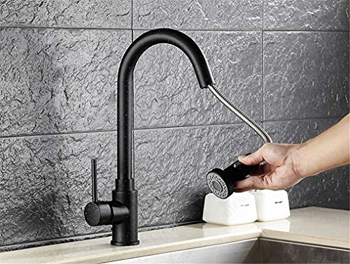 Robinet de cuisine avec douchette extractible et jet rotatif à 360°