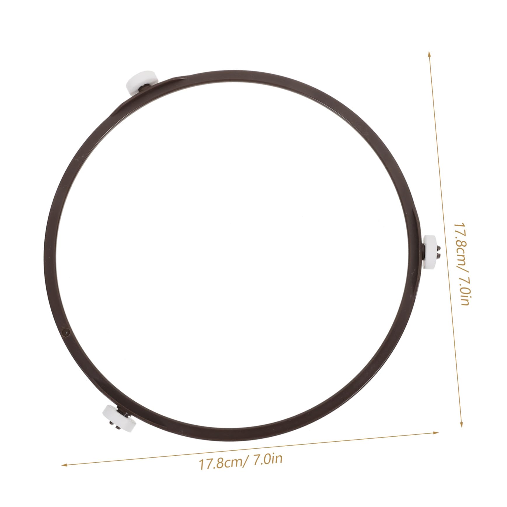 Ciieeo 2Pcs Microwave Turntable with Rollers for Balanced Heating Plate Tray Wheel Ring for Efficient Food Cooking