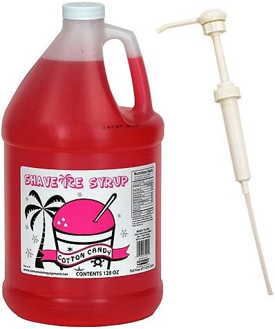 Shave Ice Syrups Gallon W/Pump (Cotton Candy)