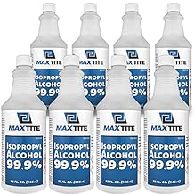 MaxTite Isopropyl Alcohol 99.9% 2 Gallons 32oz, 8 Pack