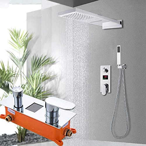 Système de douche complet cascade avec mitigeur à affichage numérique