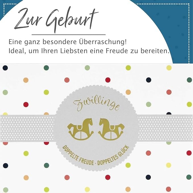 Geburtskarte Mit Panda-Motiv – 11,5x17 Cm, Rosa, Mit Umschlag, Für Jungen & Mädchen