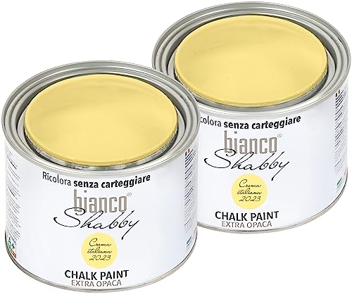 Chalk Paint Crema Italiana 2023 - Pintura Shabby Chic Vintage para muebles y paredes (2 x 500)