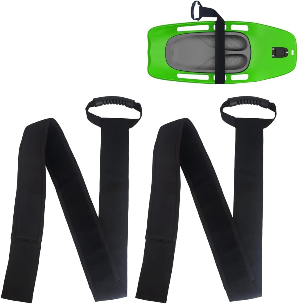 2Pcs Replacement Padded Knee Board Strap, Boating Shock Water Strap for Sport, Knee Board Strap for Water Boarding/Kneeling Boarding/Knee Surfing