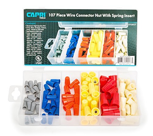Capri Tools 10017 UL Approved Connectors, 107-Piece by Capri Tools