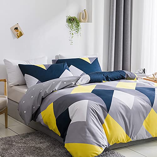 Parure de lit facile d'entretien lavable en machine lit simple