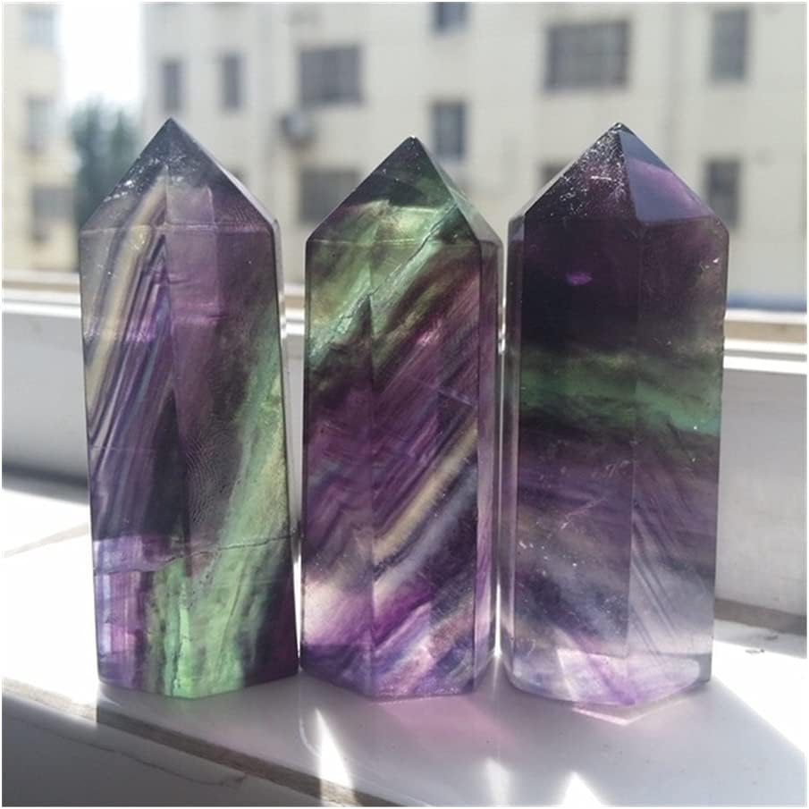 SaDity Crafts 天然蛍石クォーツクリスタルワンドポイント