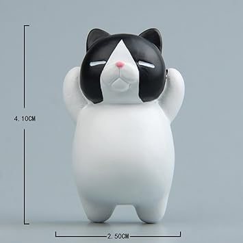 Amazon Smilecat 冷蔵庫 ホワイトボード に貼る かわいい 猫 ネコ キャット キャラクター 猫雑貨 猫好き小物 黒白猫 マグネット 文房具 オフィス用品